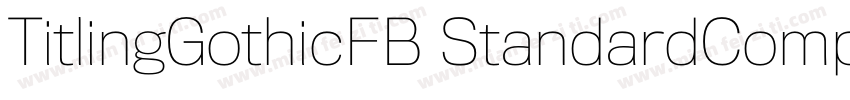 TitlingGothicFB StandardComp字体转换